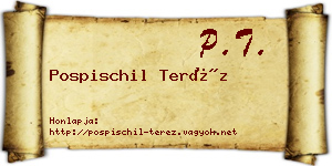 Pospischil Teréz névjegykártya